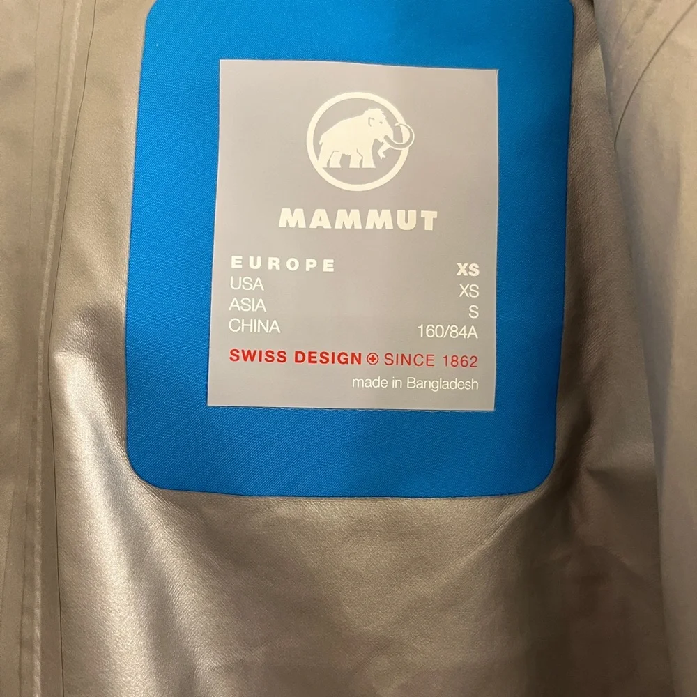 W’s Mammut Convey Tour HS Hooded Jacket, size XS, gentian ice color. - Picture 6 of 6